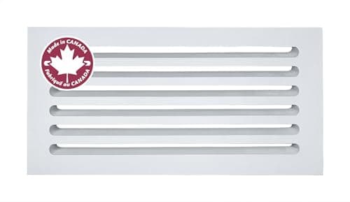 Snug Vent - 3/4 x 8 x 16 MDF Cold Air Return Grill - Wood Wall Vent for Home Improvement - Primed White and Ready to Paint - Flexible Install Options