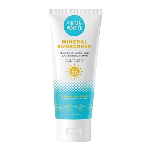 Fresh Monster Kids Mineral Sunscreen SPF 30, Zinc Oxide, Face & Body, 3 oz