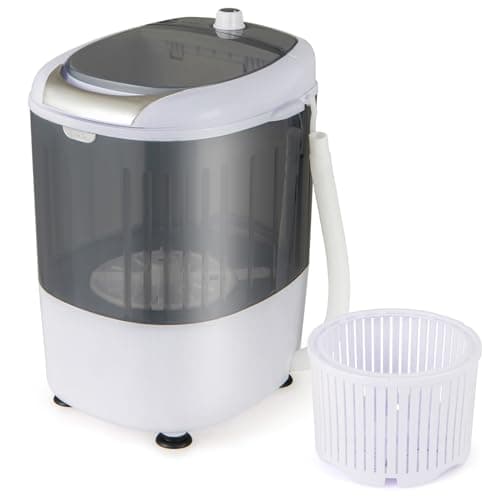 Giantex GX10768US-GR-PF Mini Washing Machine, Grey & White