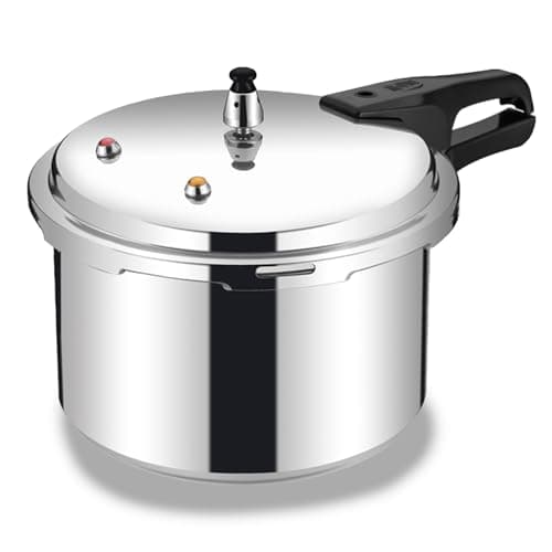 Aluminum Alloy Pressure Cooker,Explosion Proof Pressure Canner, Large Capacity Pressure Cooker Pot Compatible with Gas & Induction Cooker (18CM/3L)