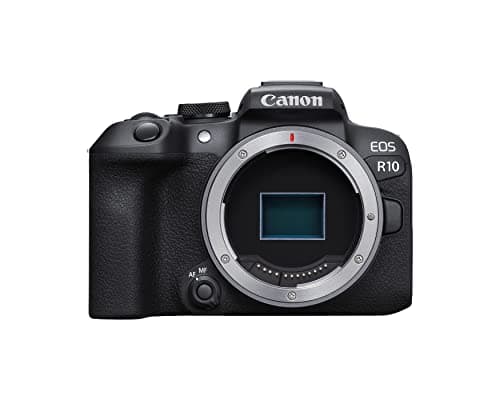 Canon EOS R10 (Body Only), Mirrorless Vlogging Camera, 24.2 MP, 4K Video, DIGIC X Image Processor, High-Speed Shooting, Tracking & Detection, Compact, Lightweight, for Content Creators
