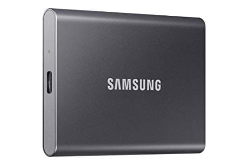 SAMSUNG T7 2TB, Portable SSD, Grey, up to 1050MB/s, USB 3.2 Gen2, Gaming, Students & Professionals, External Solid State Drive (MU-PC2T0T/AM) [Canada Version]