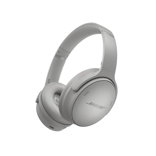 Bose QuietComfort Headphones - Wireless Bluetooth Headphones, Active Over Ear Noise Cancelling and Mic, USB-C Charging, Deep Bass, Up to 24 Hours of Playtime, Moonlight Grey