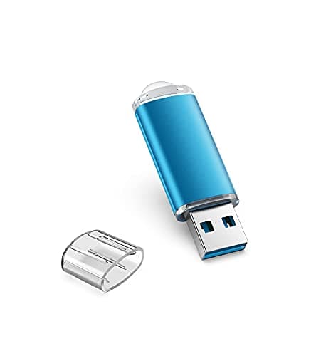 TOPESEL 128GB USB 3.0 Flash Drives Clés USB Stick 3.0 Thumb Drive Memory Sticks mit LED Indicator Storage Flashdrive (Blue)