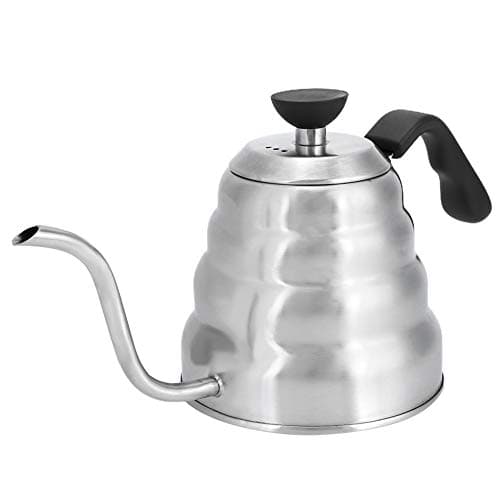 Aqur2020 Gooseneck Coffee Kettle, 304 Stainless Steel Pour Over Kettle with Long Spout for Precise Water Control, 1200ml or 1000ml Capacity, Stovetop Use for Home, Coffee Shop and Bar (1200ml)