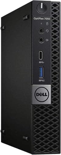 Dell Optiplex 7050 Micro Desktop Computer Tiny PC, Intel Core i7-6700T, 16GB DDR4 RAM, 512GB SSD, Wi-Fi, Windows 11 Pro, DisplayPort, HDMI - (Renewed)