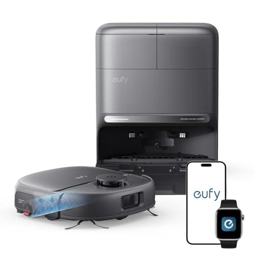 eufy New 2026 Robot Vacuum, C28 Omni, Upgraded from eufy X10 pro Omni, HydroJet Self-Cleaning Roller Mop, 15,000Pa Suction, All-in-1 Station,Tangle-Free,Auto Mop Washing&Drying, AI Obstacle Avoidance