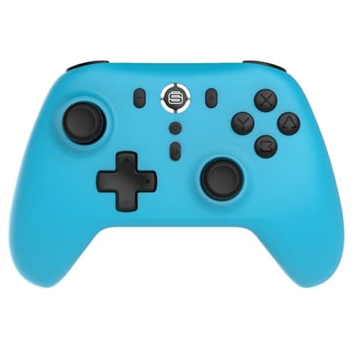 Surge Wireless Pro Controller for Nintendo Switch 2 - Multi-Platform Bluetooth Controller w/ Hall Effect Sticks & Triggers, Compatible with Nintendo Switch/Switch 2, PC, Android, & iOS devices (Neon Blue)