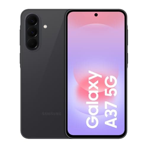 Samsung Galaxy A37, 128GB, Awesome Charcoal, 5G (Unlocked, CAD Version) - 6.7" sAMOLED FHD+ Display, Awesome Intelligence, 6GB Ram, 4K@30fps, 45W Fast Charging