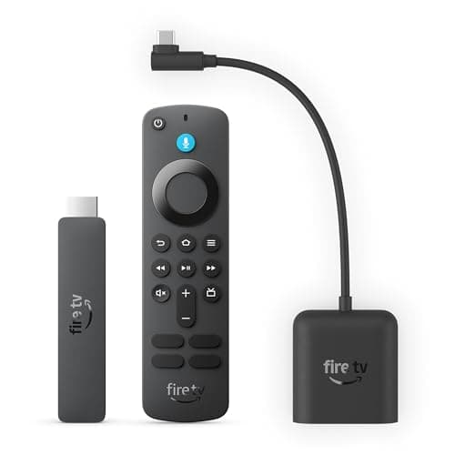 Amazon Fire TV Stick HD (newest model) bundle with Right Angle USB-C Ethernet Adapter