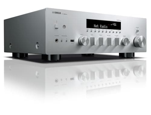 Yamaha R-N600A Network Receiver with Streaming, Phono and Built-in DAC, Silver
