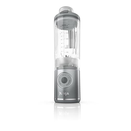 Ninja Blender, Blast Max, Cordless, Personal Blender for Smoothies, Frozen Drinks, Ice Crush, 22 oz. Removable Vessel, Leakproof Lid, BPA-Free, Dishwasher Safe, Auto-iQ Technology, Silver, BC251CSL
