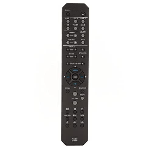 AV Receiver Remote Control for Rs202 Rs202bl, AV Receiver Remote Controller Replacement, Sound Video Receiver Remote Control, for Home