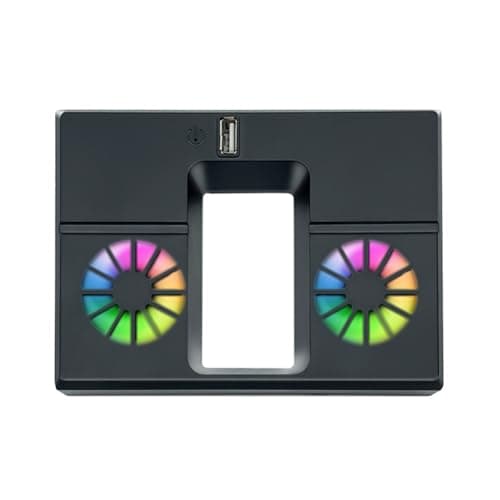 Cooling Fan with Colorful Lights and 1 USB Port Cooler Fan for Xbox Series X Game Console Accessories