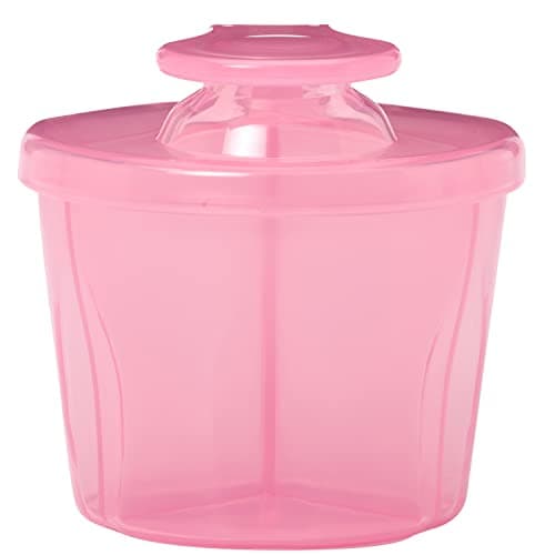 Dr. Brown's Baby Formula Dispenser with Snap-On Lid for On-the-Go Feedings, Milk Powder Dispenser for Traveling with Infant, Pink