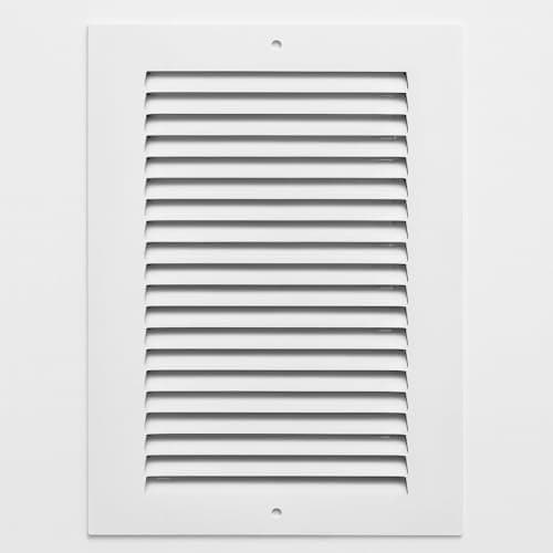 Sierra Grates 6 x 12 Inch Return Air Vent Cover, Solid Steel HVAC Grille for Wall or Ceiling, White Duct Opening, Durable Return Air Vent Cover, Airflow Ventilation Grille for Home or Office