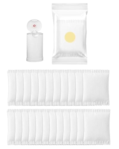 KeeTidy Diaper Pail Deodorizer Compatible with Munchkin Arm and Hammer Diaper Pail, Jasmine Scented Activated Carbon Refills for Munchkin Nursery Fresheners, 24 Pack