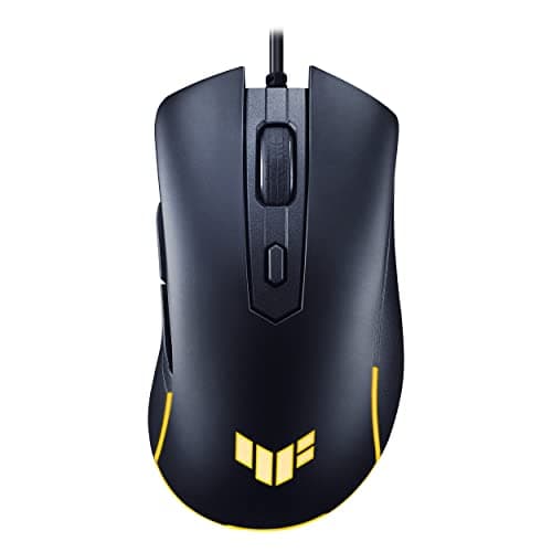TUF Gaming M3 Gen II Gaming Mouse, Wired, 59g Lightweight, IP56 dust & Water Resistance, ASUS Antibacterial Guard, 8K DPI Optical Sensor, 6 Programmable Buttons, Teflon Mouse feet, Black