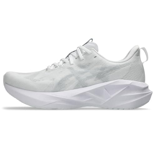 ASICS Men's NOVABLAST 5 Running Shoes, 12.5, White/Piedmont Grey