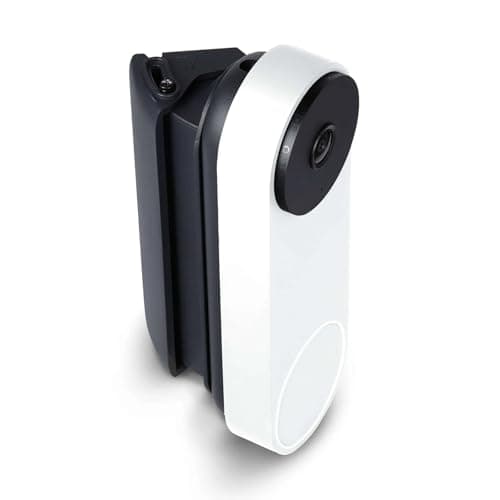 Wasserstein Horizontal Adjustable Angle Mount ONLY Compatible with Google Nest Doorbell (Wired, 3rd & 2nd Gen), 35°–55° Wedge Bracket – NOT Compatible with Nest Doorbell (Battery) – Made for Google