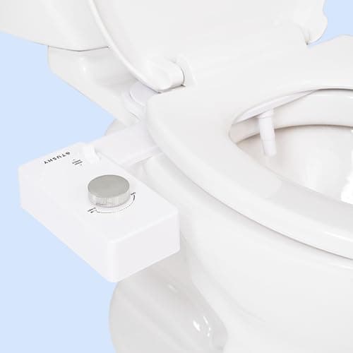 TUSHY Classic 3.0 Bidet Toilet Seat Attachment | Non-Electric Self Cleaning Water Sprayer, Adjustable Water Pressure Nozzle, Angle Control & Easy Home Installation, Brushed Nickel