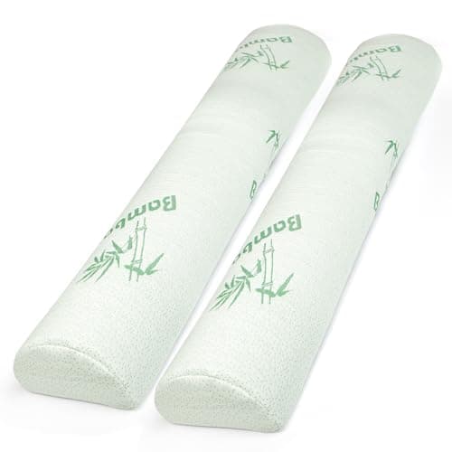 Tebery 2 Pack Bed Rail Bumpers, Memory Foam Bed Rail Pads with Waterproof Cover, Pad Bedside Rail Guard for Adults