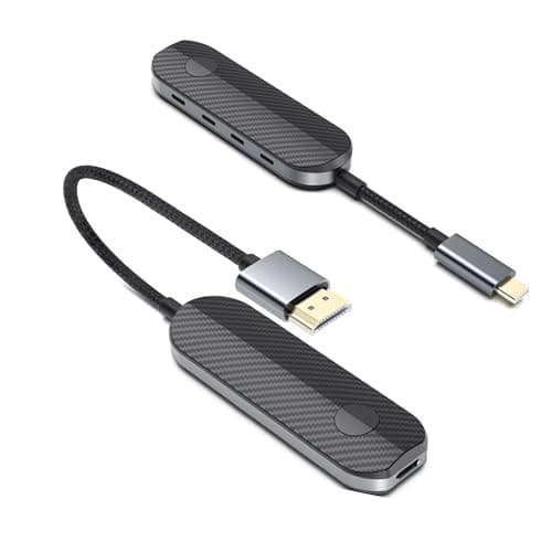 iShare Pro Wireless HDMI Transmitter & Receiver Kit, TikTok's Choice for Lag-Free Gaming & Streaming, HDCP 2.2 for Netflix/Disney+, USB-C to HDMI for iPhone 15/16/17, iPad, MacBook