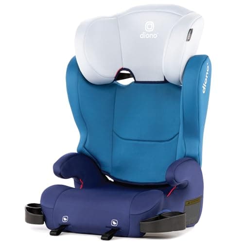 Diono Cambria 2 XL 2022, Dual Latch Connectors, 2-in-1 Belt Positioning Booster Seat, High-Back to Backless Booster with Space and Room to Grow, 8 Years 1 Booster Seat, Blue