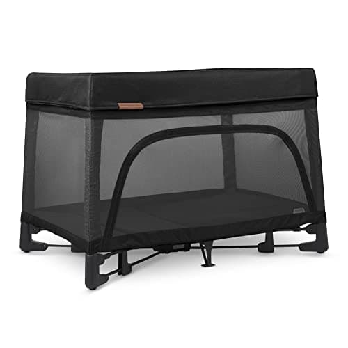 UPPAbaby Remi Playard | Deluxe 3-in-1 Portable Playard, Bedside Bassinet + Travel Crib| Mesh Bassinet, Mattress, Organic Cotton Mattress Cover + Storage Bag Included | Jake (Charcoal)
