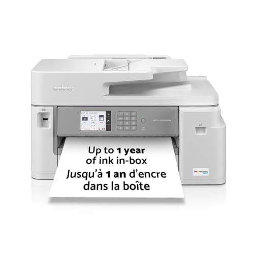 Brother MFC-J5855DW INKvestment All-in-One Wireless Colour Inkjet A3 Printer with Scanner,Copier and Fax Printing, 30 ppm Speed, 3.5" Touchscreen, Mobile Connectivity