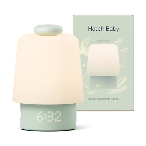 Hatch Baby Sound Machine, Night Light | Hatch Baby Model | Sleep Support | Registry Essential, Routine Builder, Time-to-Rise Alarm Clock, White Noise, Nursery Stories, Toddler Kids (Wi-Fi), Mint