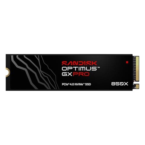 SANDISK Optimus GX PRO 1TB 850X NVMe SSD Internal Solid State Drive - PCIe Gen 4, M.2 2280, Up to 7,300 MB/s Read Speed - SDSP81100TAN