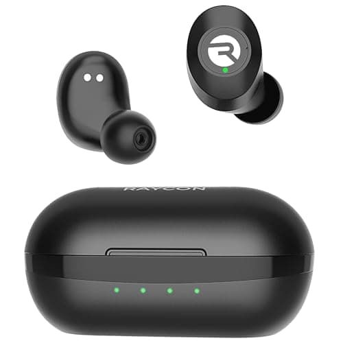 Raycon Everyday Bluetooth Wireless Earbuds with Microphone - Active Noise Cancelling, Sweat & Water-Resistant Earphones, Bluetooth Earbuds - Up to 32 Hours Playtime (Black)