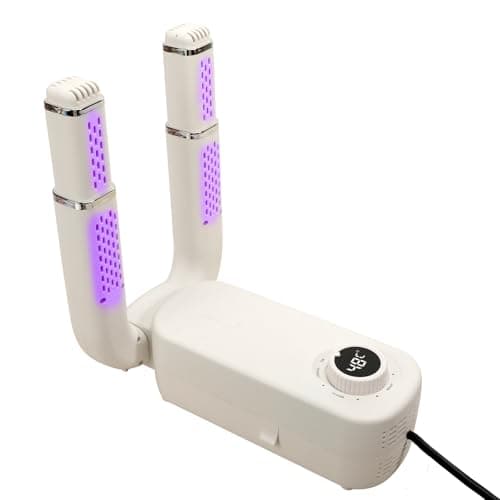 180W Shoe Dryer, Electric Boot Dryers for Work boots, Electric Hats Shoes, Portable Shoe & Glove dryer with Timer, Cleat dryers with Adjustable Rack for Shoes, Work Boots, Boots Warmer(White)
