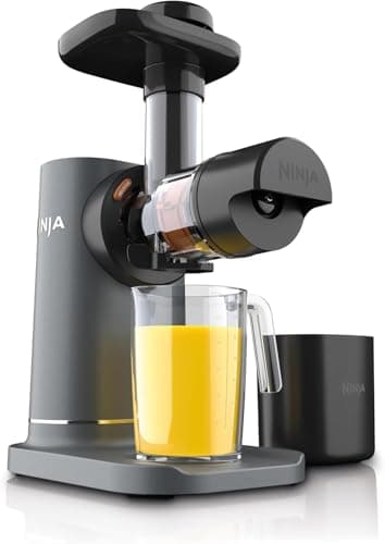 Ninja (Refurbished) JC151 NeverClog BPA-Free Cold Press Juicer with Total Pulp Control and 2 One-Touch Programs (Machine Gray, Renewed) (Renewed)