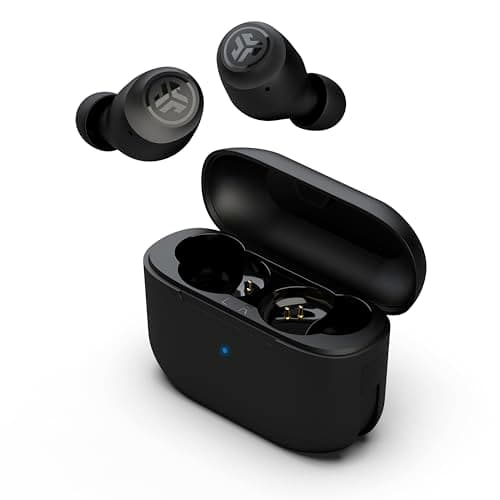 JLab Go Air Pop+, True Wireless Earbuds, Bluetooth Earbuds with Microphone, Dual Connect, EQ3 Sound, Black