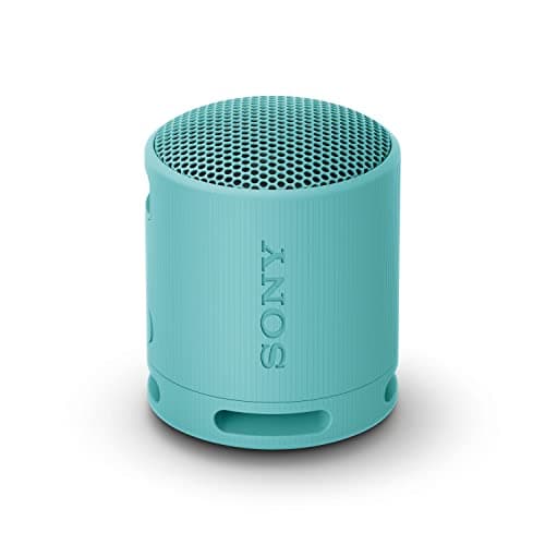 Sony SRS-XB100 Wireless Bluetooth Portable Lightweight Super-Compact Travel Speaker, Extra-Durable IP67 Waterproof & Dustproof, 16 Hour Battery, Versatile Strap, and Hands-Free Calling, Blue NEW