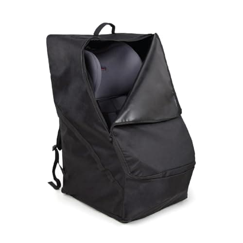 The Peanutshell Carseat Travel Bag for Airplane, Durable Padded Bag Gate Check Easy Carry Airport Car Seat Cover, Fits Most Graco, Evenflo, Toddler, Kids, Infant Baby Travel Essentials for Flying