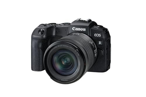 Canon EOS RP Full-Frame Mirrorless Interchangeable Lens Camera + RF24-105mm Lens F4-7.1 is STM Lens Kit- Compact and Lightweight for Traveling and Vlogging, Black (3380C132)