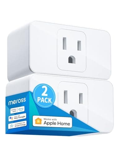 meross Smart Plug 2 Pack, 15A Smart Home WiFi Outlet Works with Apple HomeKit, Alexa and Google Home, 2.4GHz Wi-Fi Only, Remote Control & Timer Function, No Hub Required