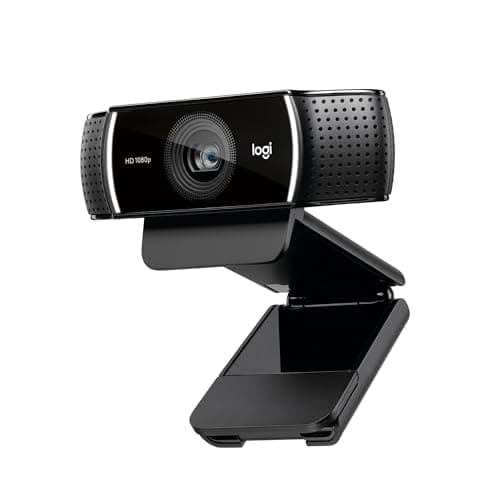 Logitech C922x Pro PC Webcam, Full HD 1080p/30fps or 720p/60fps, Light Correction, Works with Microsoft Teams, Google Meet, Zoom, Nintendo Switch 2’s New GameChat Mode, Mac/Tablet - Black