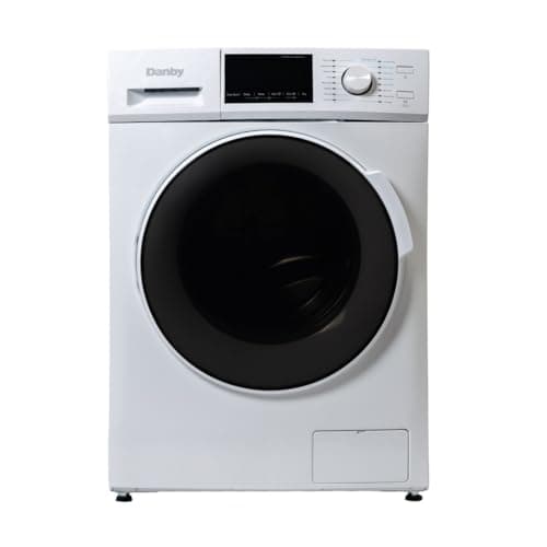 Danby, DWM120WDB-6, 2.7 Cu. Ft. All-In-One Ventless 14 Cycle Washer and 2 Cycle Dryer, LED Display, Stainless Steel Drum, Apartment Sized, White.