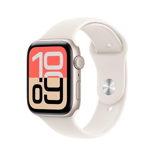 Apple Watch SE 3 [GPS 40mm] Smartwatch with Starlight Case with Starlight Sport Band. Fitness and Sleep Trackers, Heart Rate Monitor, Always-On Display, Water-Resistant
