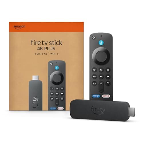 Amazon Fire TV Stick 4K Plus (newest model), streaming device, hundreds of thousands of movies and TV episodes, supports Wi-Fi 6, watch free & live TV, Designed for Alexa+