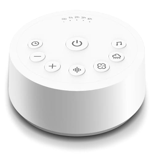 Color Noise Sleep Sound Machines White Noise Machine with 25 Soothing Sounds 32 Volume Levels 5 Timers 4 Sound Categories Memory Function Everyone
