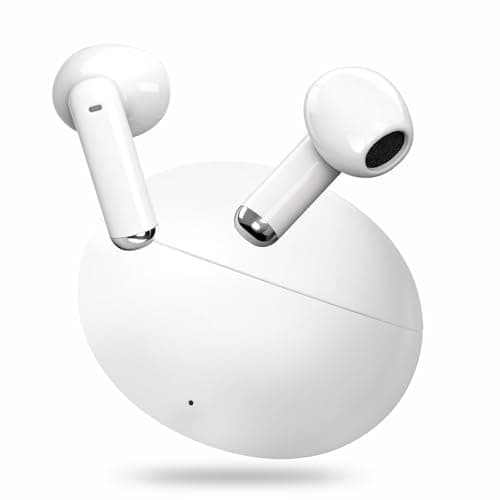 yobola Wireless Earbuds, Bluetooth 5.4 Ear Buds Bass Stereo, Ultra Lightweight Headphones Clear Call, IPX7 Waterproof in Ear Wireless Earphones with Mic for Phones Sports, 27H Playtime, Touch Control