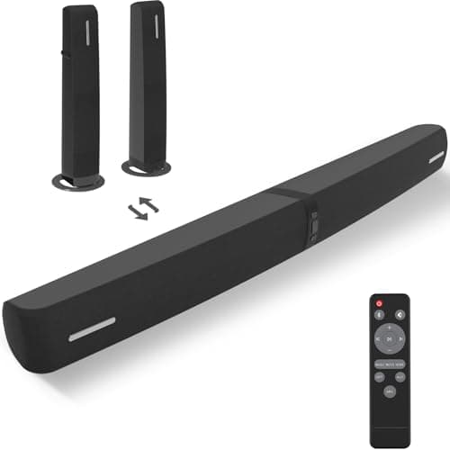 Assistrust Floorstanding Speakers, 90W Sound Bar, 2.0CH Soundbar for TV with Bluetooth/ARC/Opt/AUX Connect, Soundbar for Stereo Sound & Volume Boost