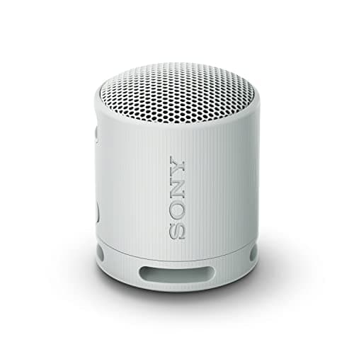 Sony SRS-XB100 Wireless Bluetooth Portable Lightweight Super-Compact Travel Speaker, Extra-Durable IP67 Waterproof & Dustproof, 16 Hour Battery, Versatile Strap, and Hands-Free Calling, Grey New