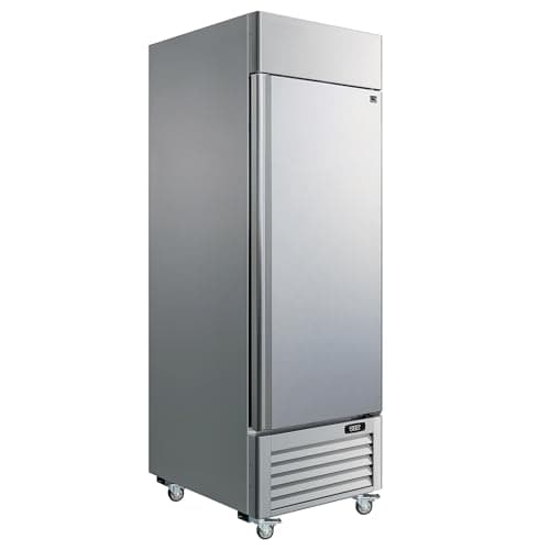 Kenmore 23 Cu Ft Commercial Upright Freezer – Stainless Steel 1 Door Reach-In Freezer for Restaurant, Industrial & Catering Kitchen