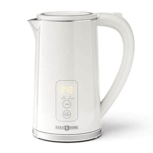 Electric Kettle Temperature Control, 1.7L Electric Kettle with 6 Temperature Settings, 1500W Cordless Hot Water Boiler Heater, Strix Thermostat, Touch Control, Auto-Shutoff/Boil-Dry Protection